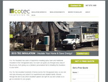 Tablet Screenshot of ecotecinsulation.com